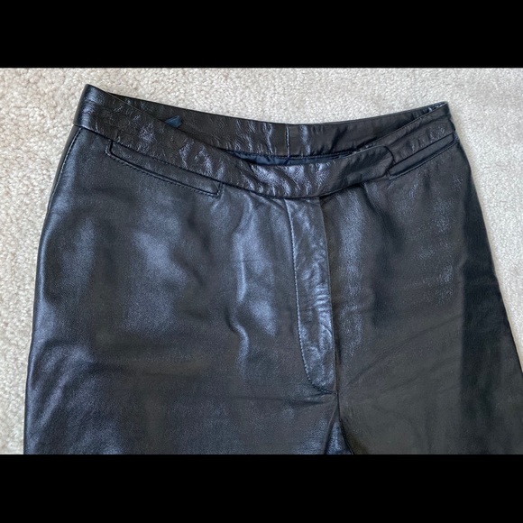 Black Leather Lambskin Pants by Neto Leather - Picture 2 of 14